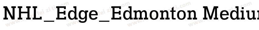 NHL_Edge_Edmonton Medium字体转换